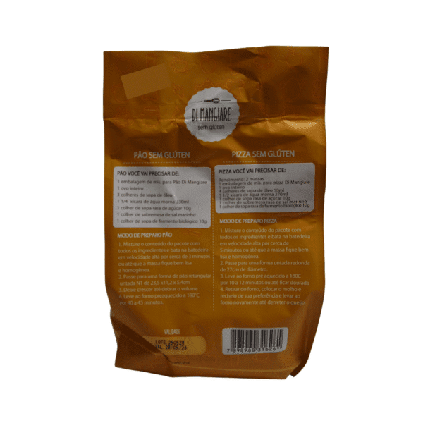 MISTURA P/ PÃO E PIZZA - DI MANGIARE 370 G