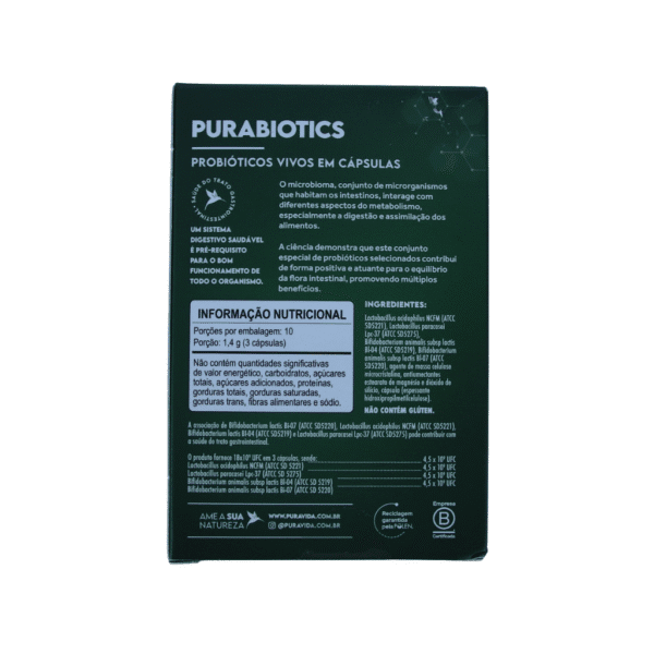 PURAVIDA PURABIOTICS PROBIÓTICOS 60 CAPSULAS
