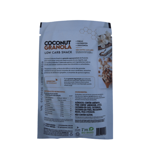 PURAVIDA SACHE COCONUT GRANOLA VANILLA 30 G