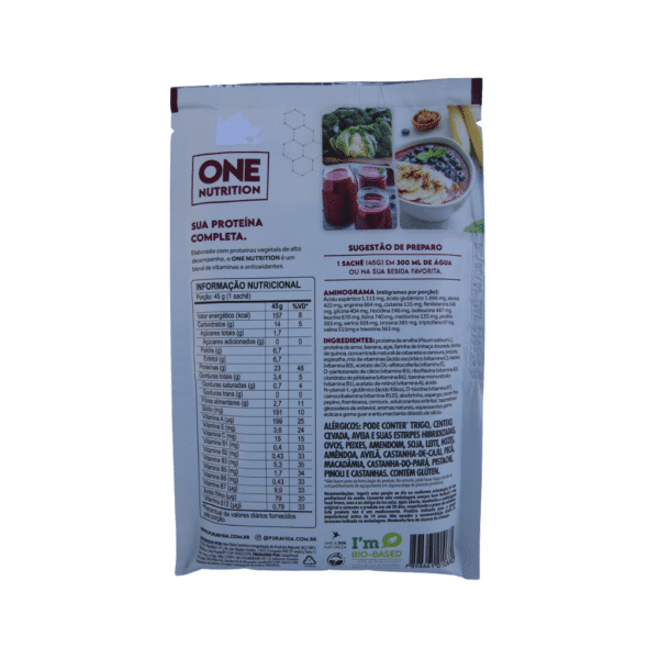 PURAVIDA SACHE ONE VEGAN AÇAI C/ BANANA 45G