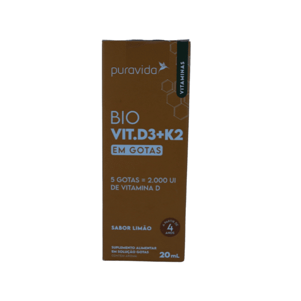 PURAVIDA VITAMINA D3 + K2 EM GOTAS 20 ML