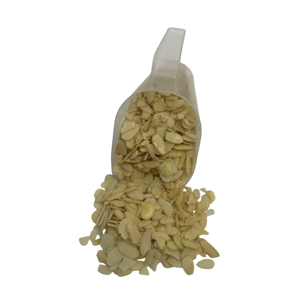 Amêndoa laminada a granel.