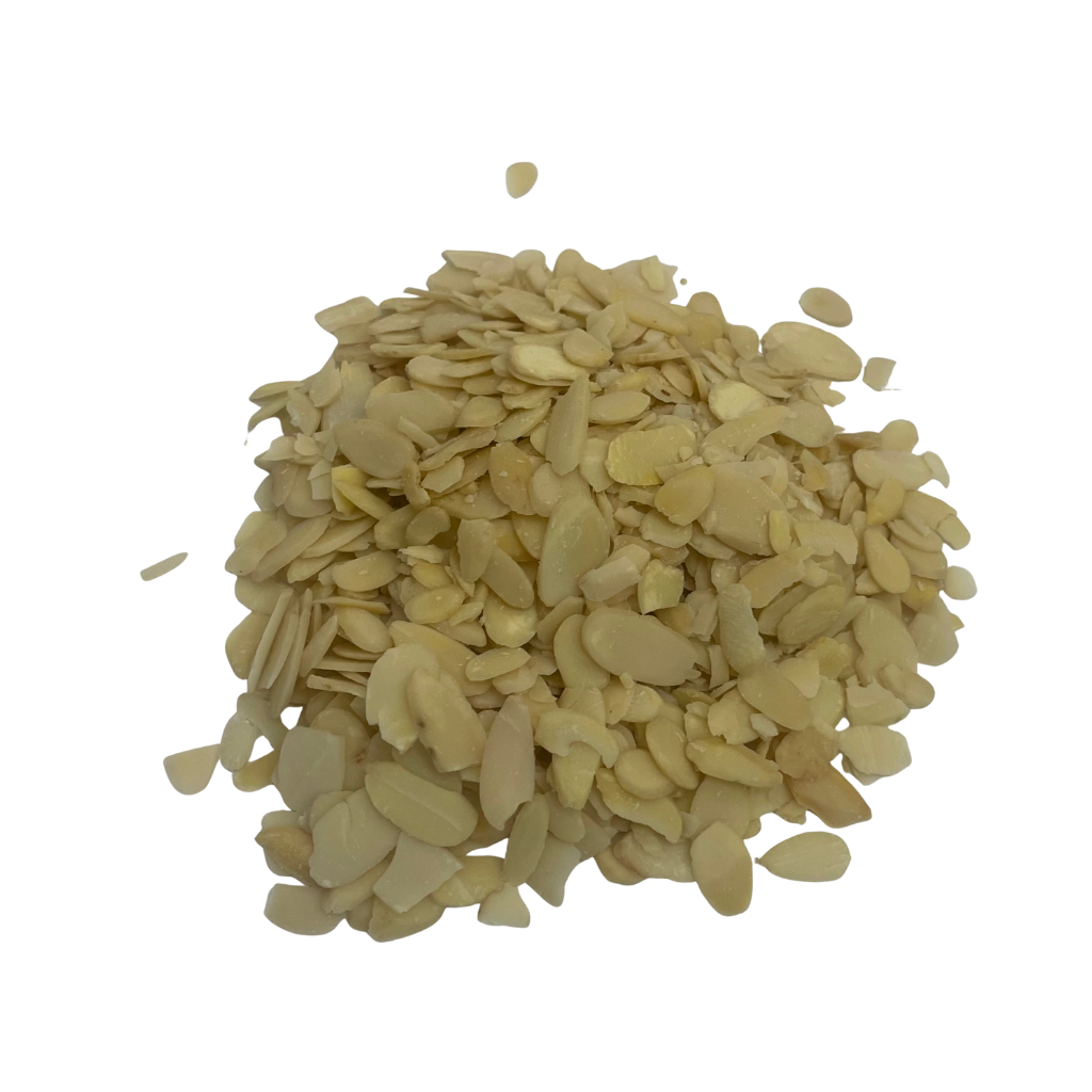 Amêndoa laminada a granel.