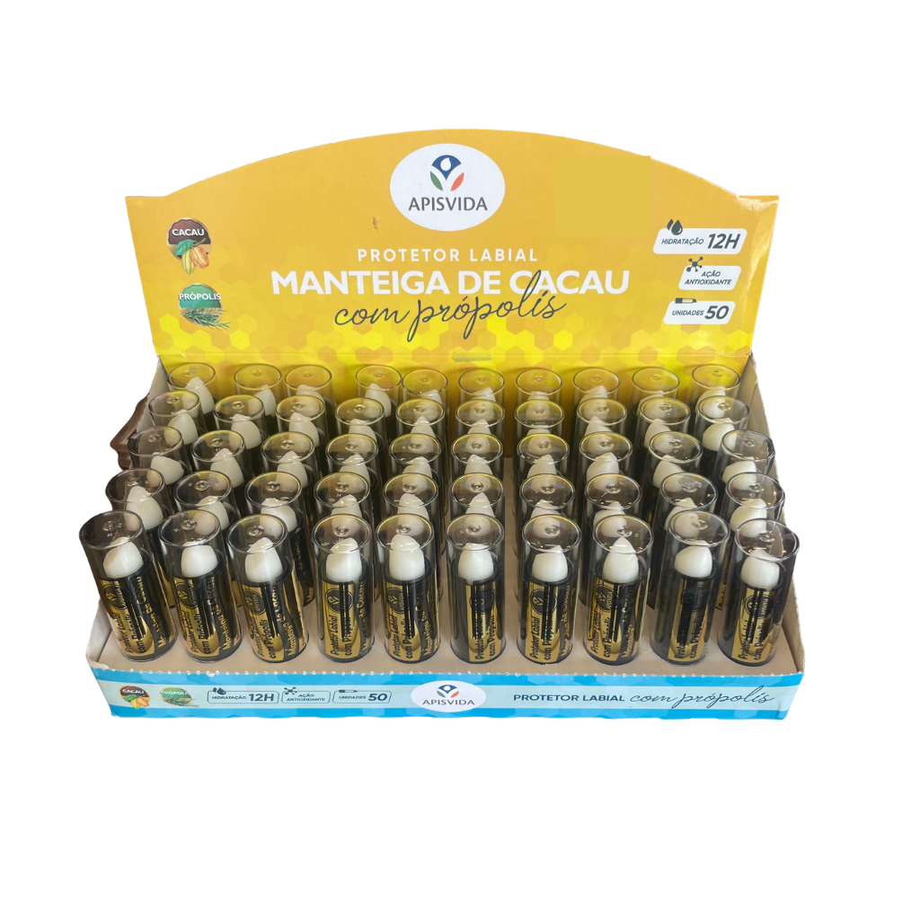 Protetor labial manteiga de cacau e própolis - Apis Vida